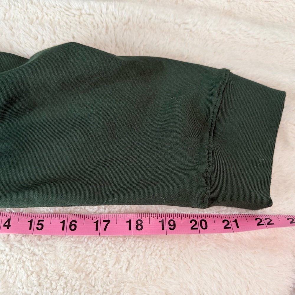 Zella Green Zip Up Hoodie Jacket Drawstring Hem Large - Picture 4 of 8